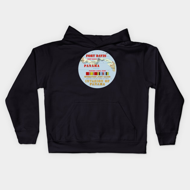 Just Cause - Ft Davis - CZ w Map w Svc Ribbons Kids Hoodie by twix123844